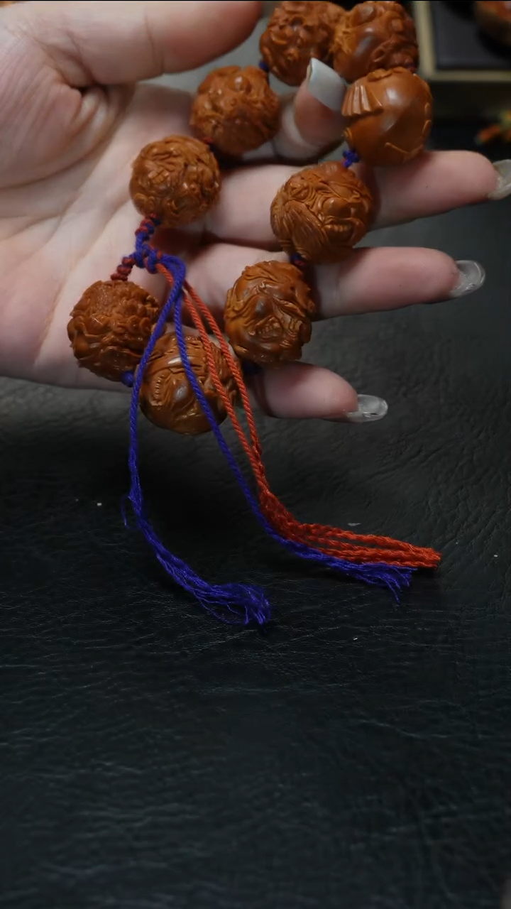 手串/手链橄榄核停***风鱼子精品核文化