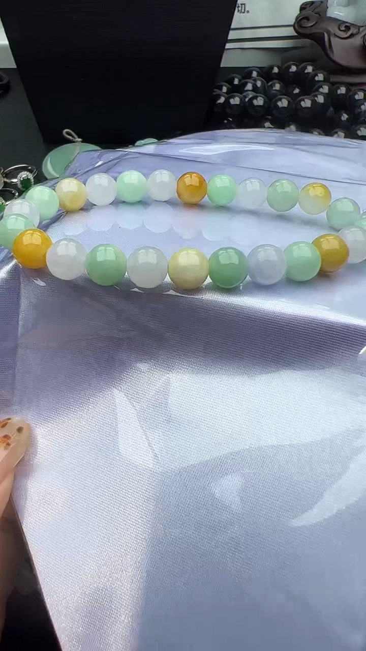 未镶嵌手串翡翠多宝手串