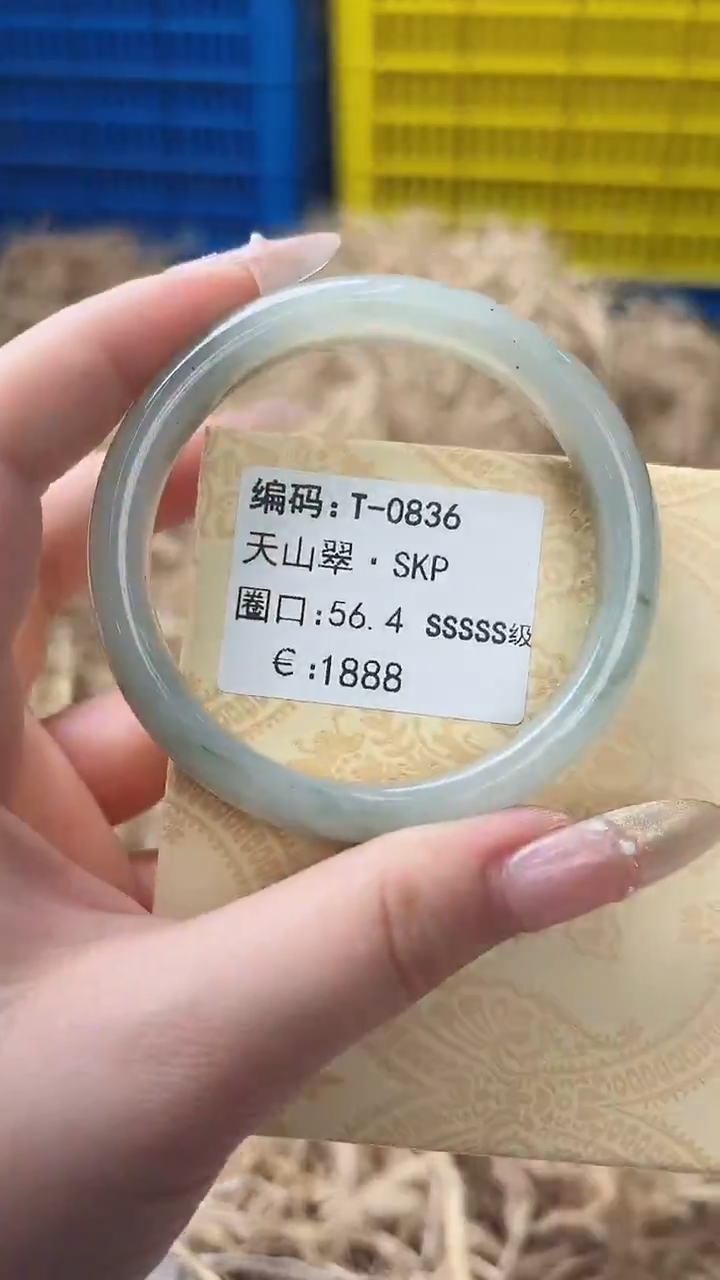 未镶嵌手镯石英质玉T-0836