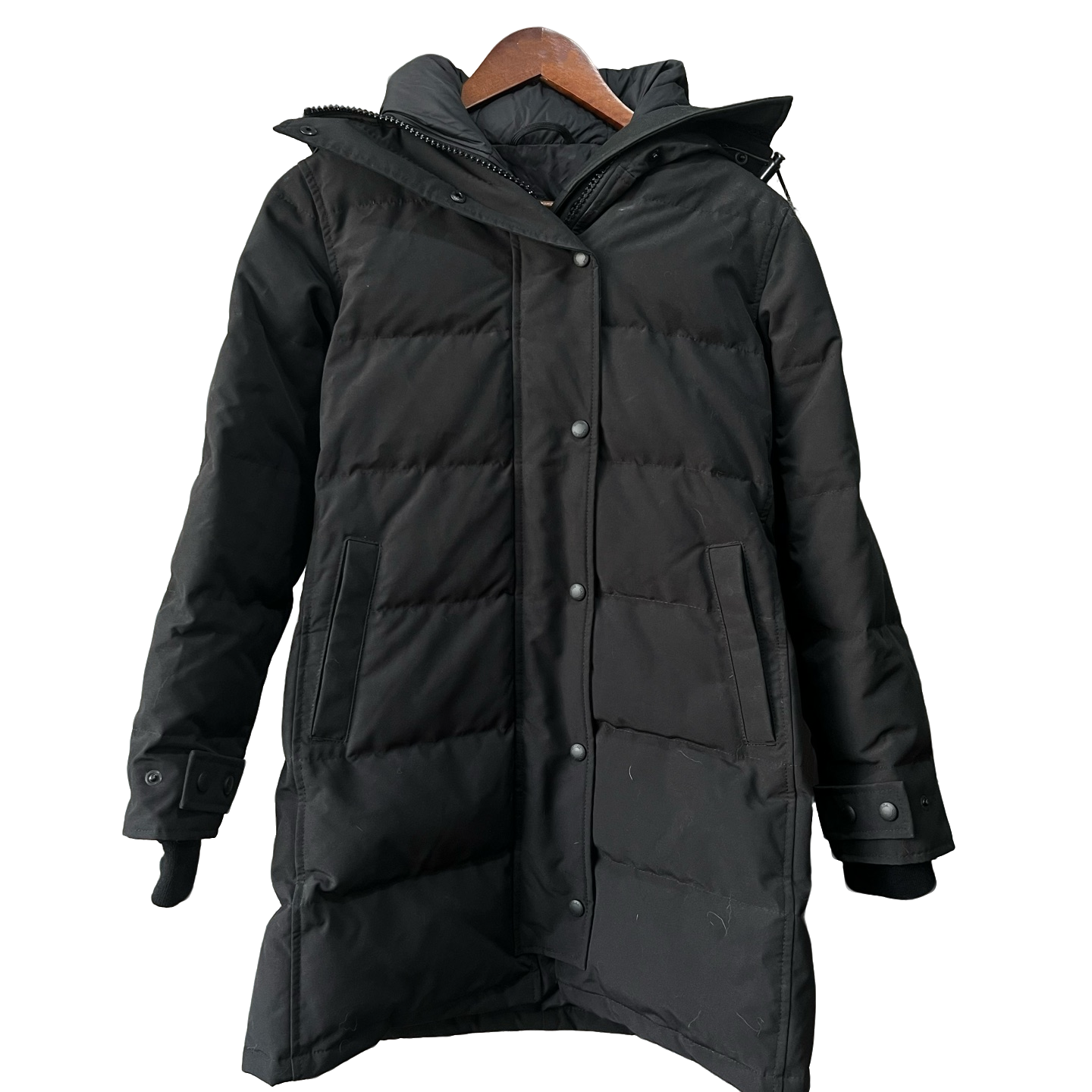 99新 CANADA GOOSE 深色系红标防水防风保暖长款羽绒服s码X0973 