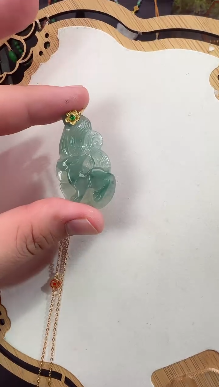 【闪购商品】翡翠颈饰未镶嵌牌子