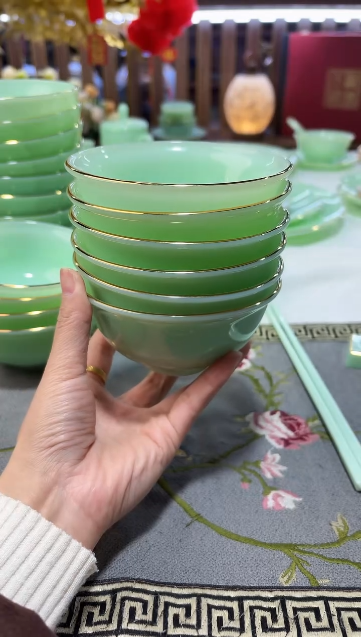 玉瓷4.5英寸饭碗6个景德镇陶瓷