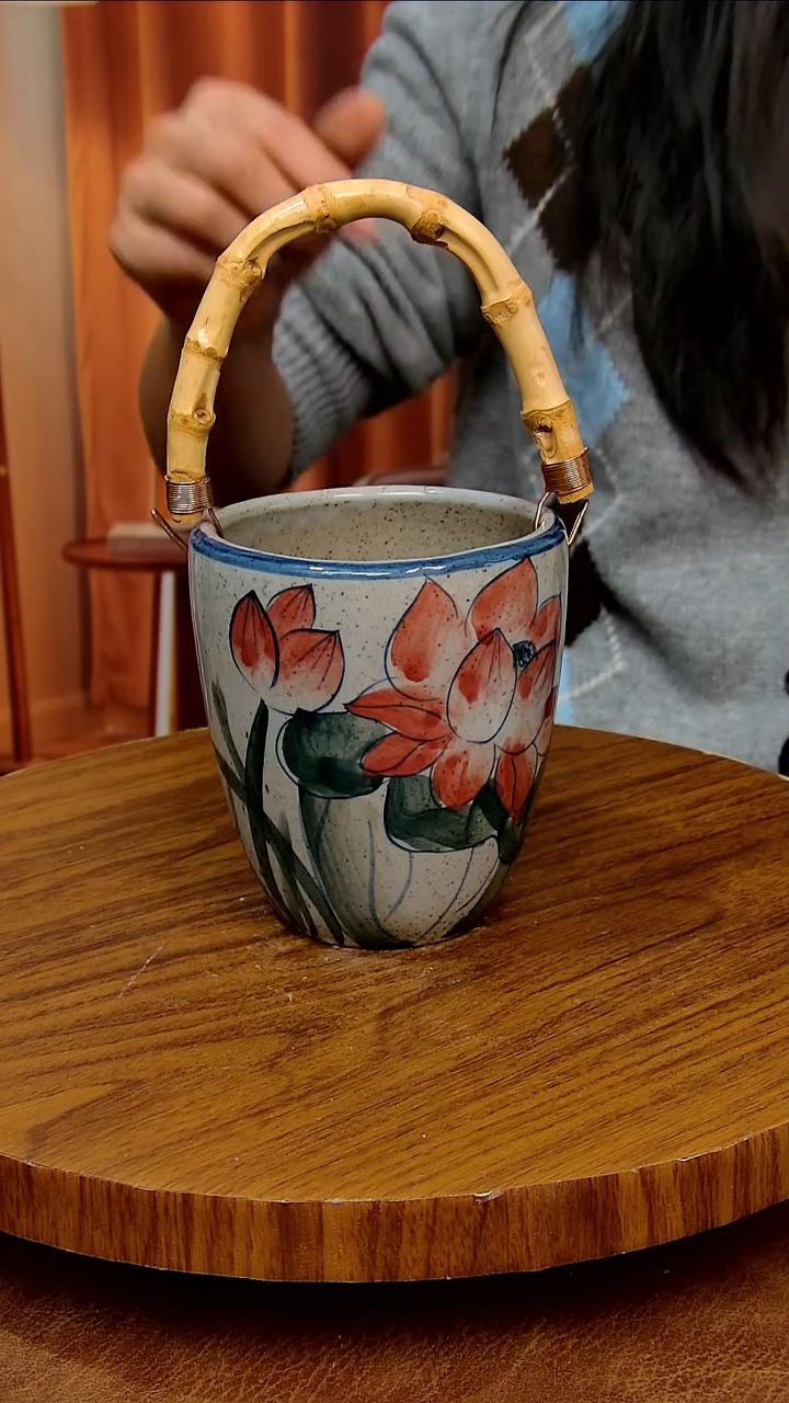 杯子陶景德镇手工手绘釉下彩陶瓷