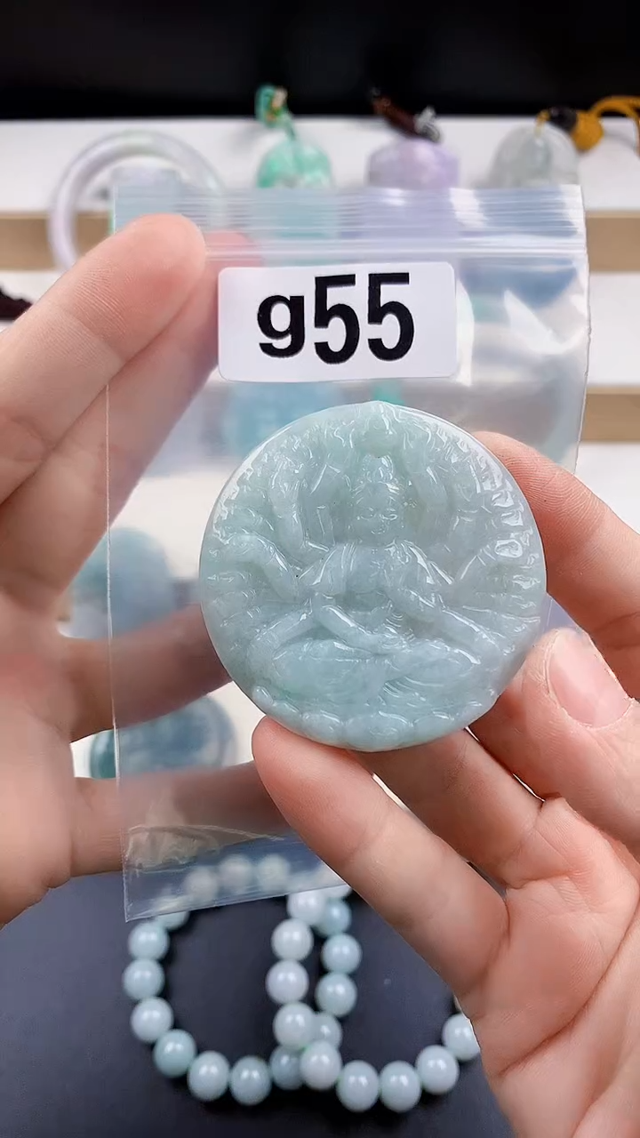 颈饰未镶嵌翡翠天然翡翠吊坠挂件