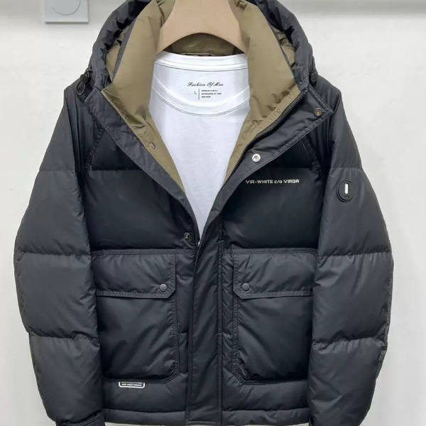 8008连帽防寒服休闲时尚百搭潮流加厚冬季男士短款