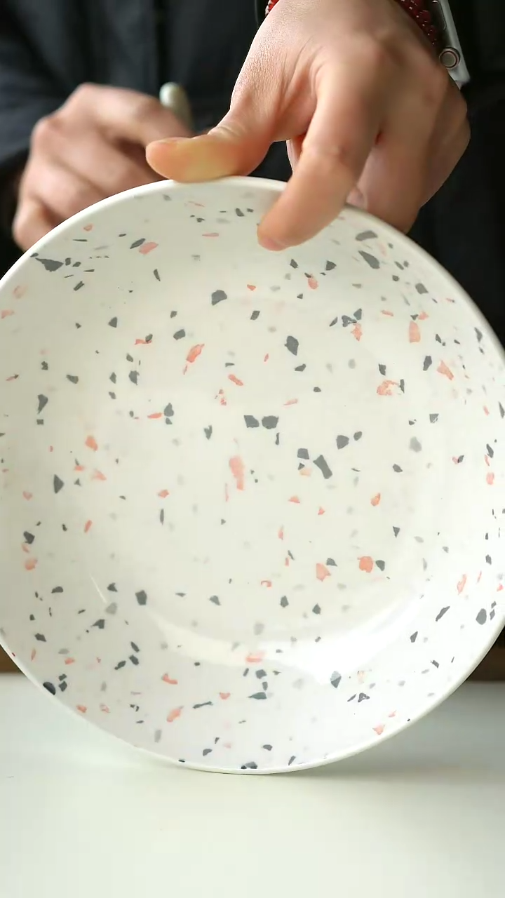 【闪购商品】陶瓷泼墨深盘2只装@4-2@