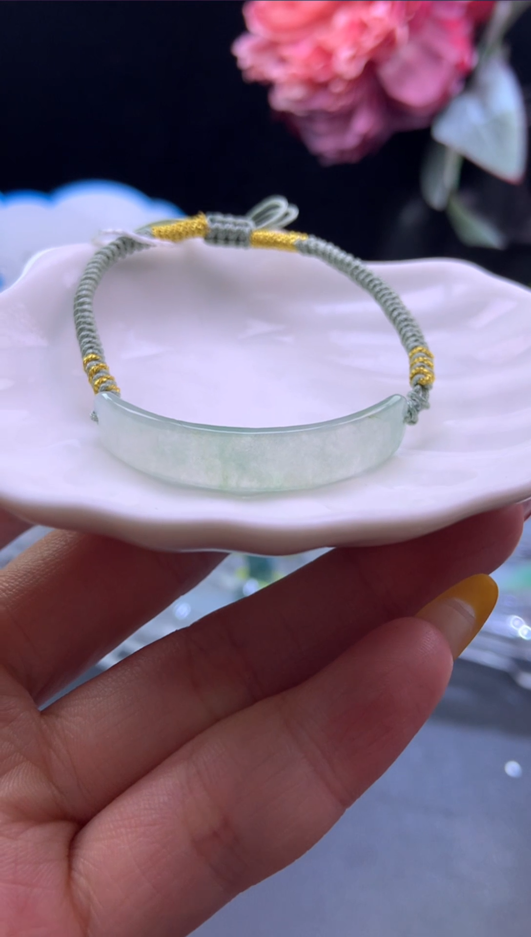 未镶嵌挂件翡翠手牌