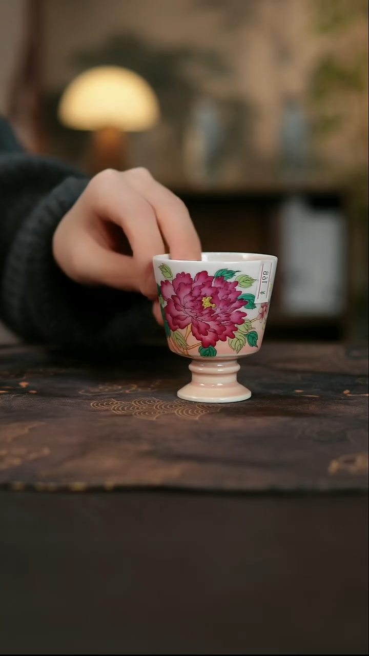 景德镇陶瓷杯碗柴烧多人