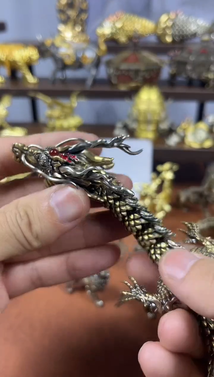 生肖龙可活动三铜合一复古款送犀牛