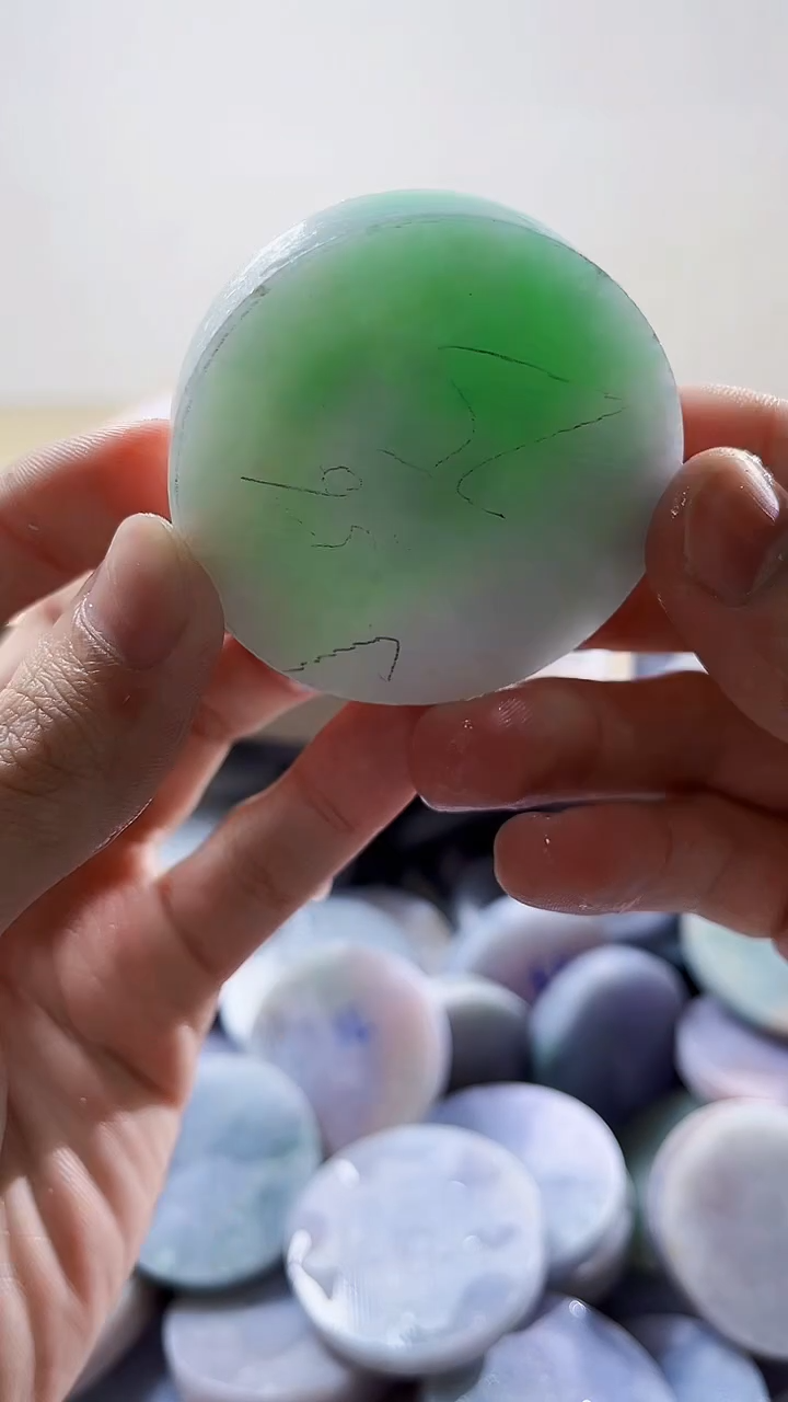 【闪购商品】翡翠裸石缅甸翡翠A货文144