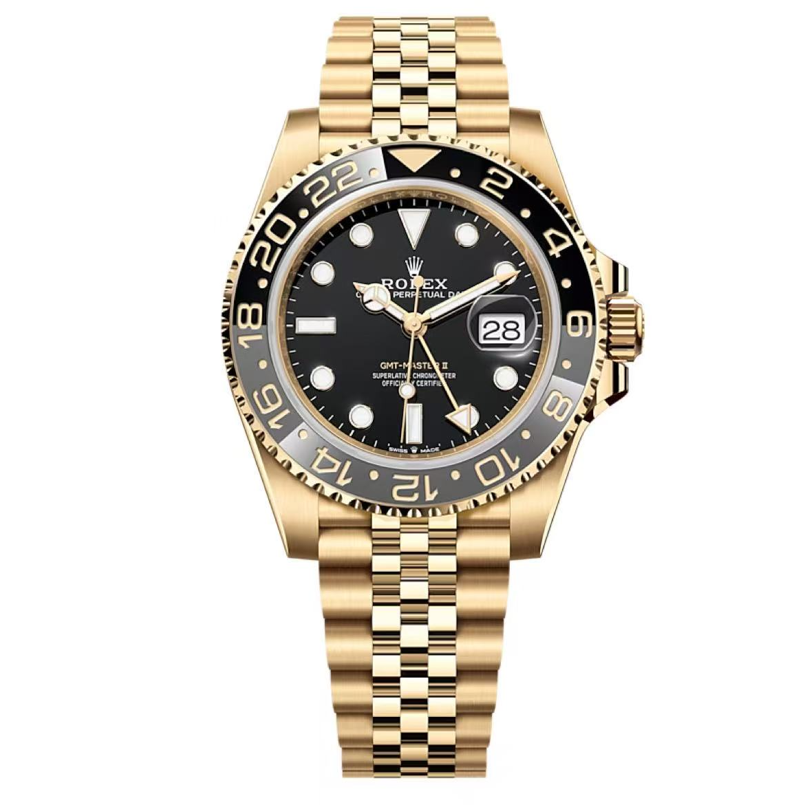 95新 Rolex/劳力士 格林尼治全金皮蛋圈126718/25年全套/40表径