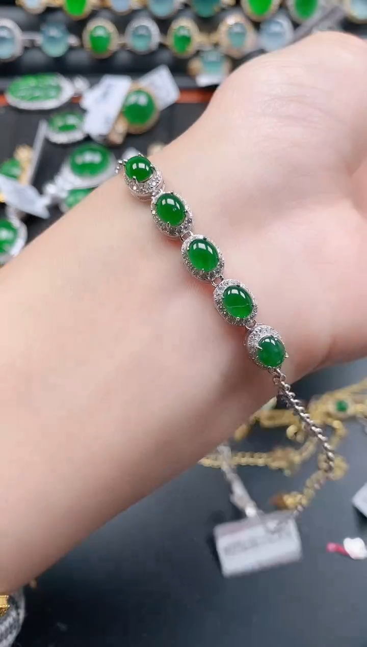 银S925镶嵌戒指翡翠111111