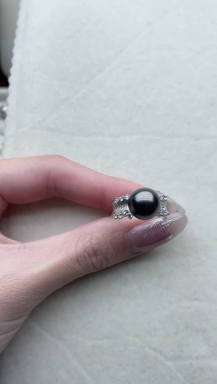 【闪购商品】海水珍珠戒指银S925镶嵌64