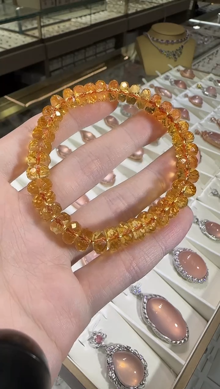 未镶嵌手串黄晶10mm