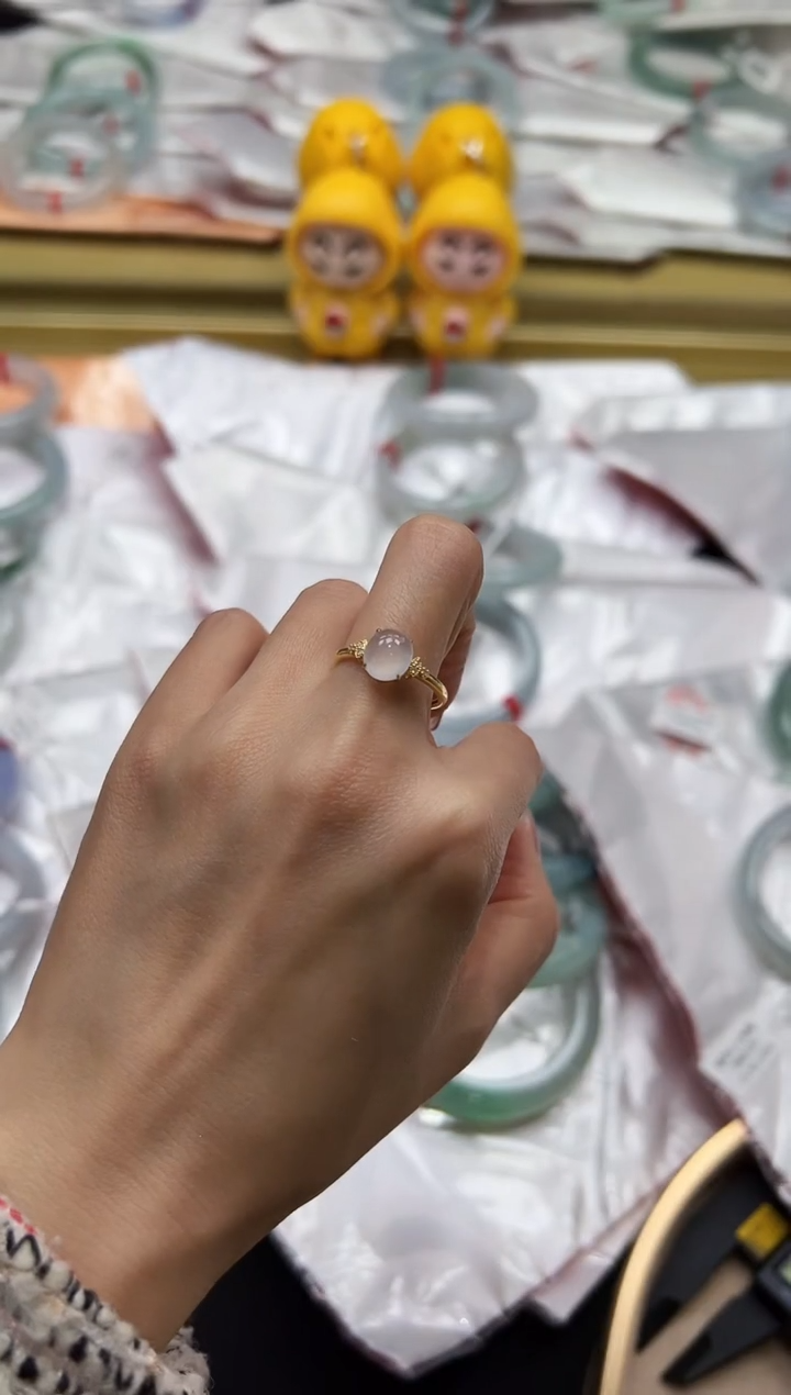 【闪购商品】翡翠戒指18K金镶嵌DFZ0115-38