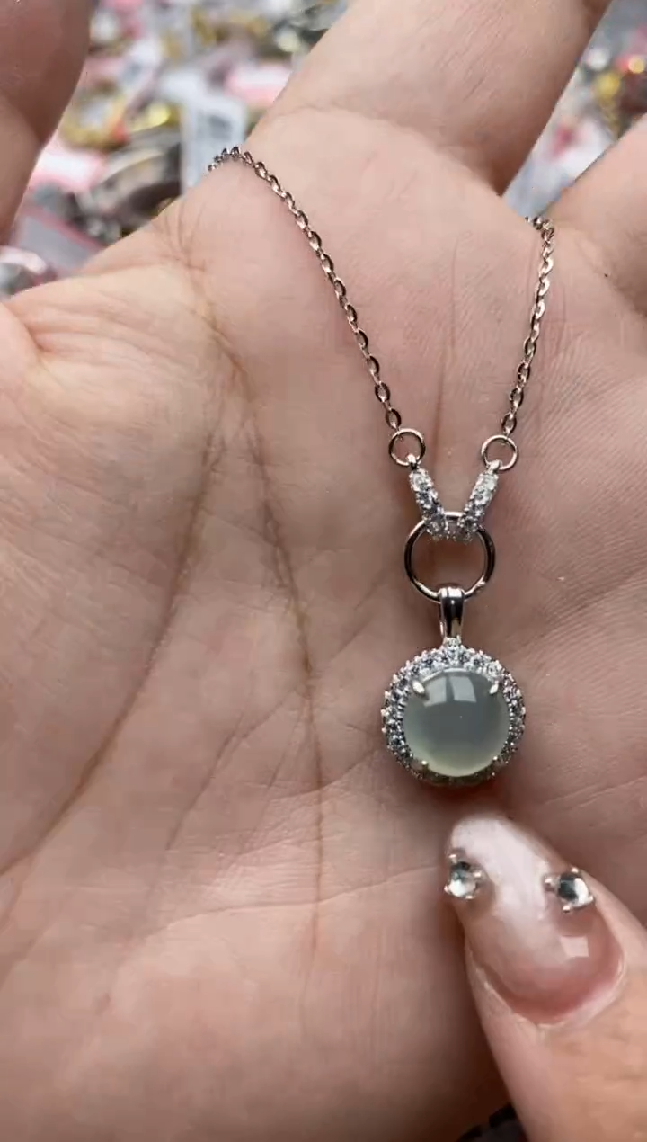 【闪购商品】翡翠戒指银S925镶嵌55555---8