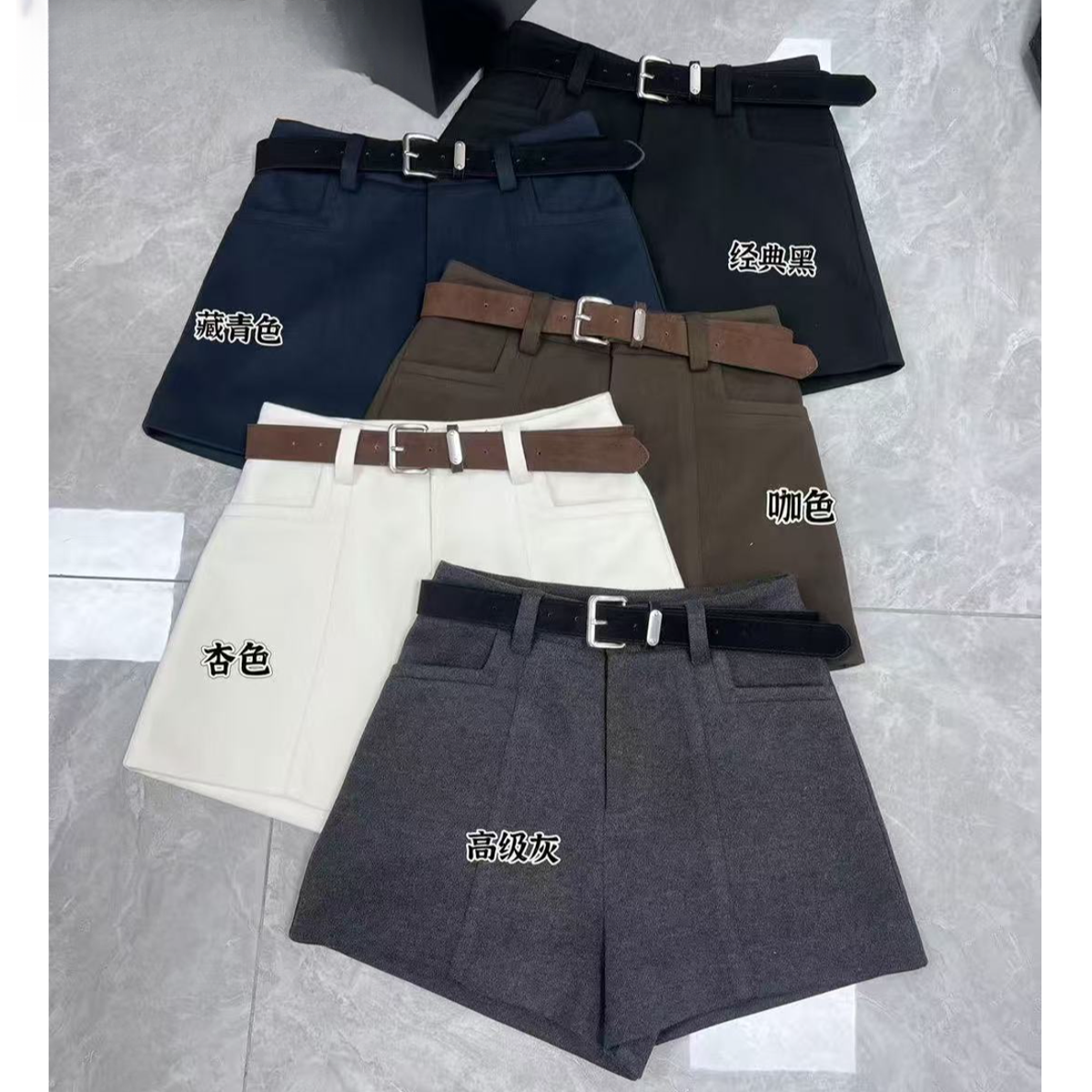 【锦衣服饰】TFYC 92311韩系时尚气质西装短裤