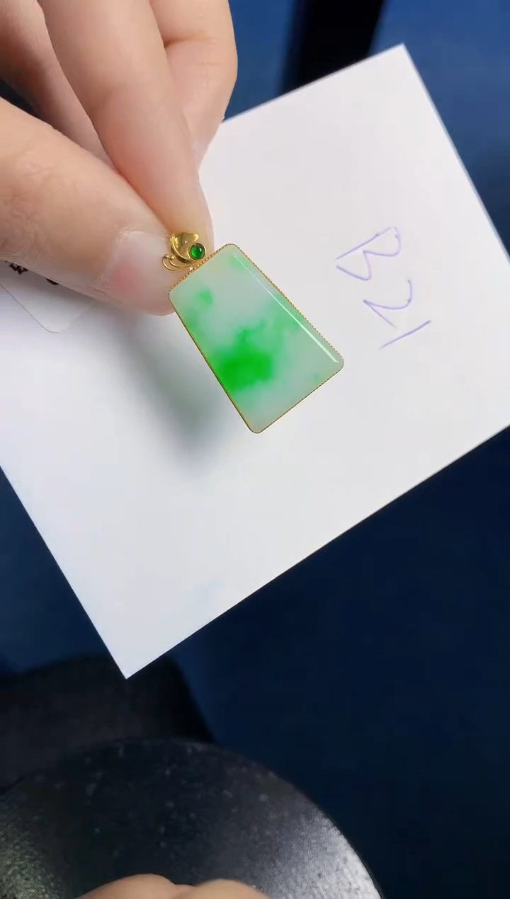 【闪购商品】翡翠颈饰18K金镶嵌000000000