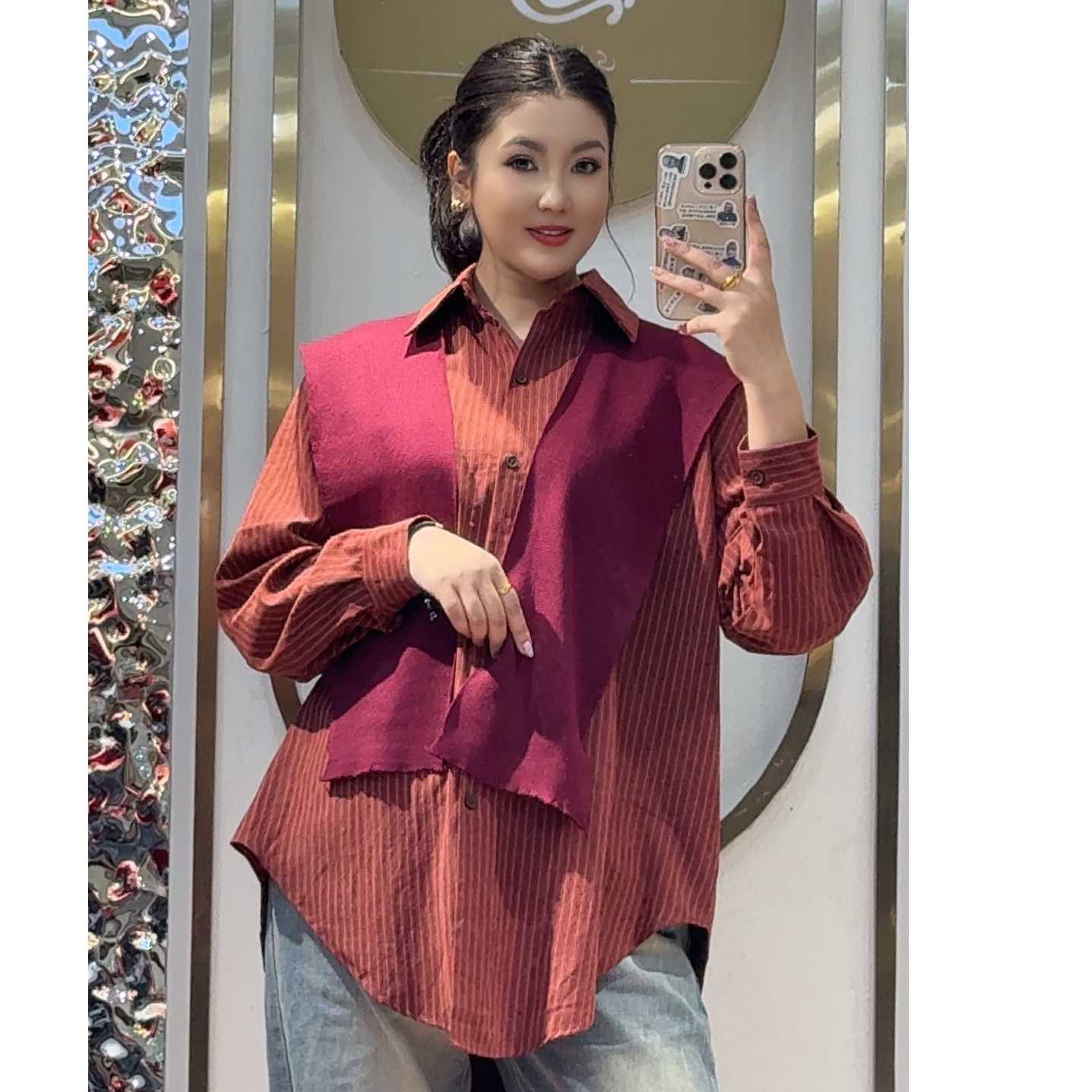 女士春秋新款长袖体恤针织百搭