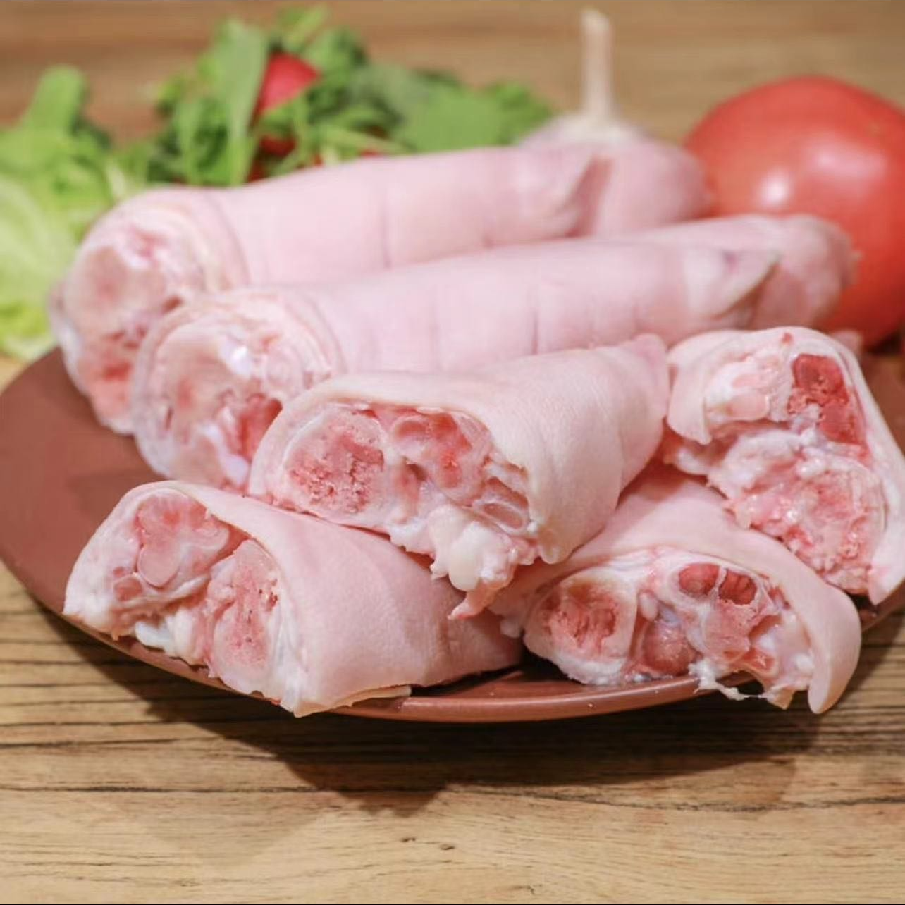  猪蹄6斤 土猪猪蹄 切半猪蹄 前后蹄混发带筋Z 