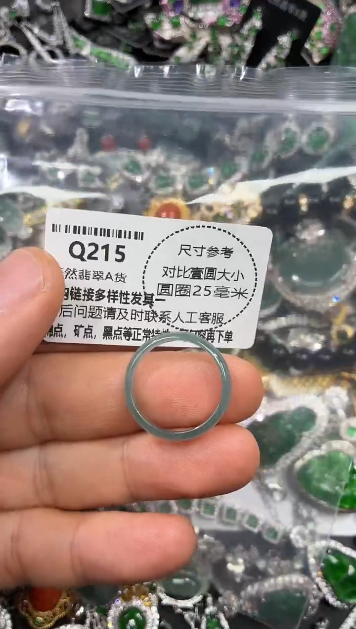 颈饰未镶嵌翡翠Q215戒圈