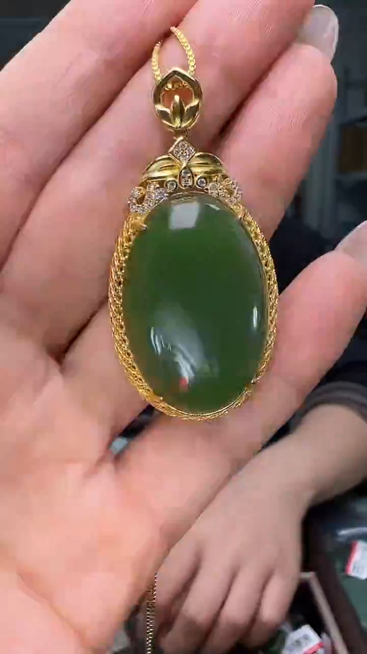 颈饰银S925镶嵌和田玉(多样性发货.发其一）11.15.103