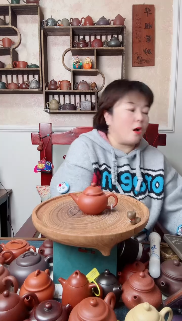 茶壶紫砂鹏****5小红泥160CC水平