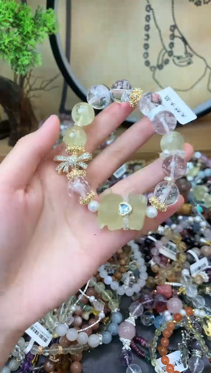 【闪购商品】黄晶手链未镶嵌194手串