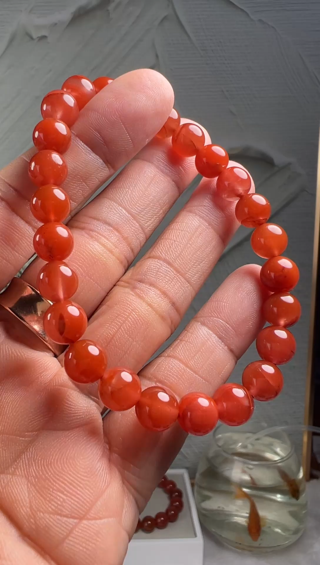 手串未镶嵌南红玛瑙南红玛瑙（默认微瑕）