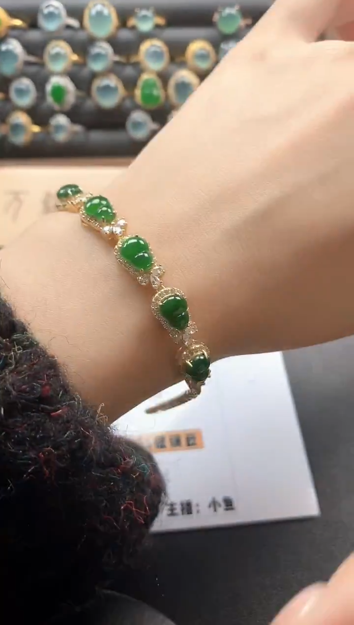 银S925镶嵌戒指翡翠51511