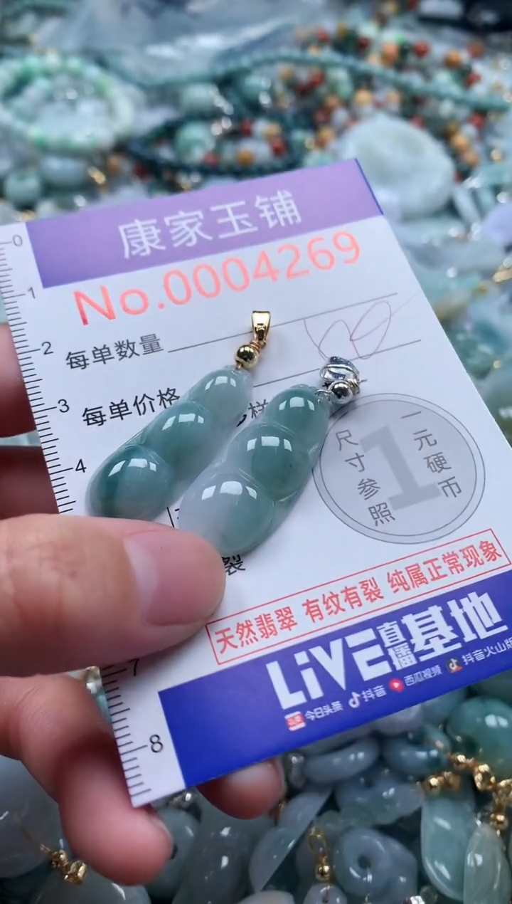 翡翠未镶嵌吊坠(不含链)4269