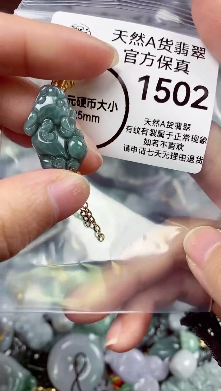 【闪购商品】翡翠颈饰未镶嵌天然A货翡翠1502