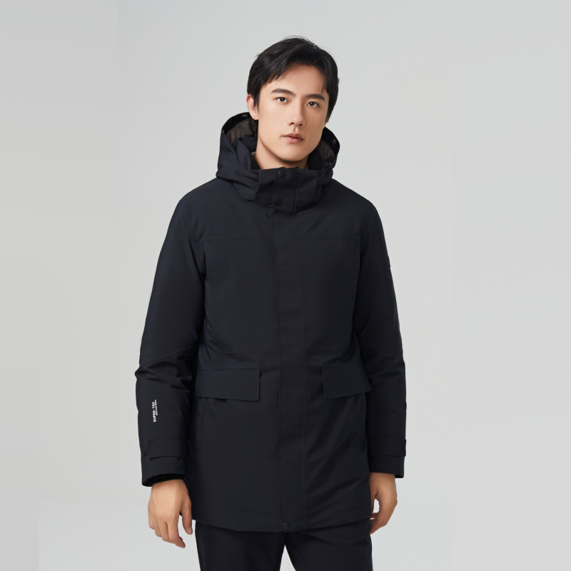 思凯乐户外秋冬加厚保暖防风防水鹅绒中长款时尚羽绒服