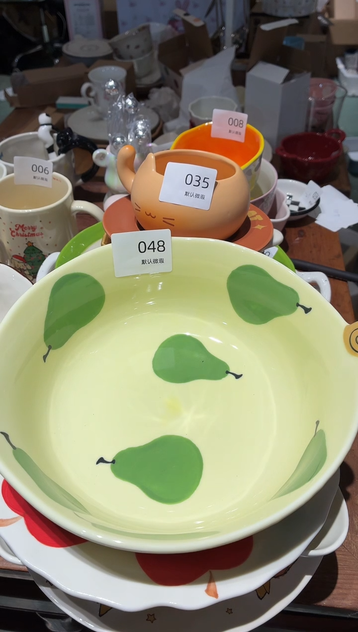 瓷048 蜗牛 大碗 瑕疵