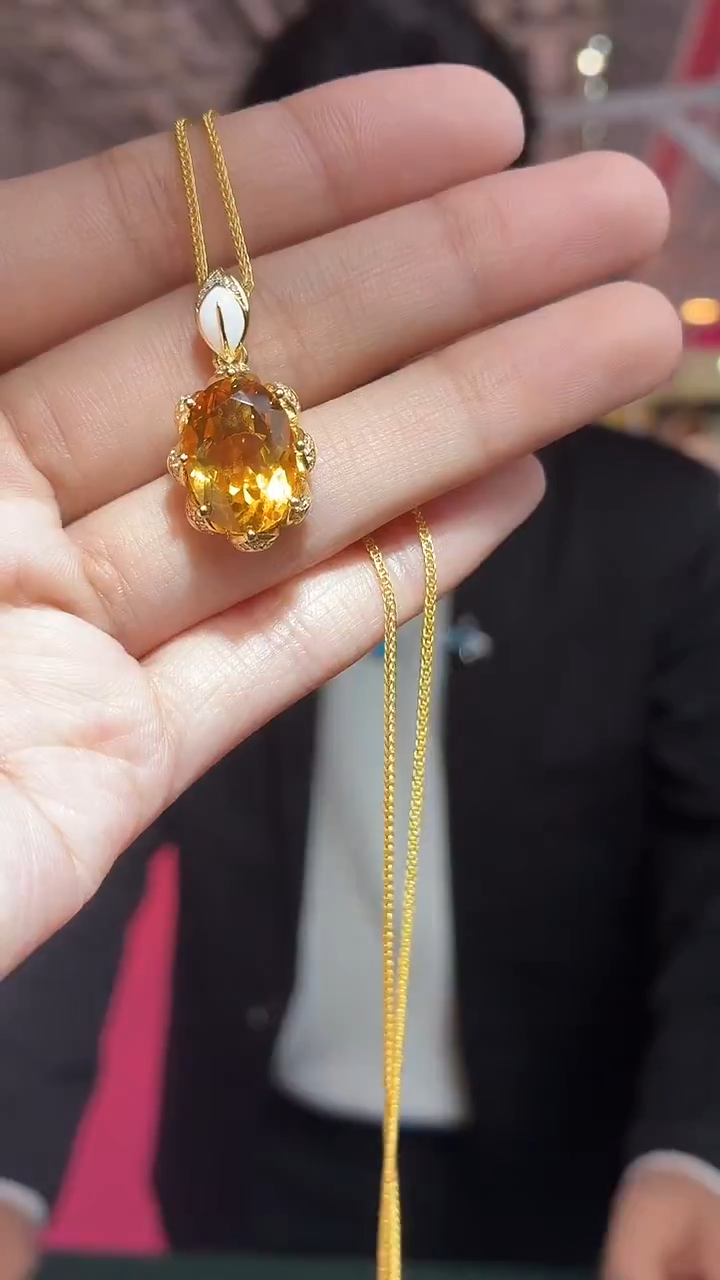 颈饰银S925镶嵌水晶（扎德严选）