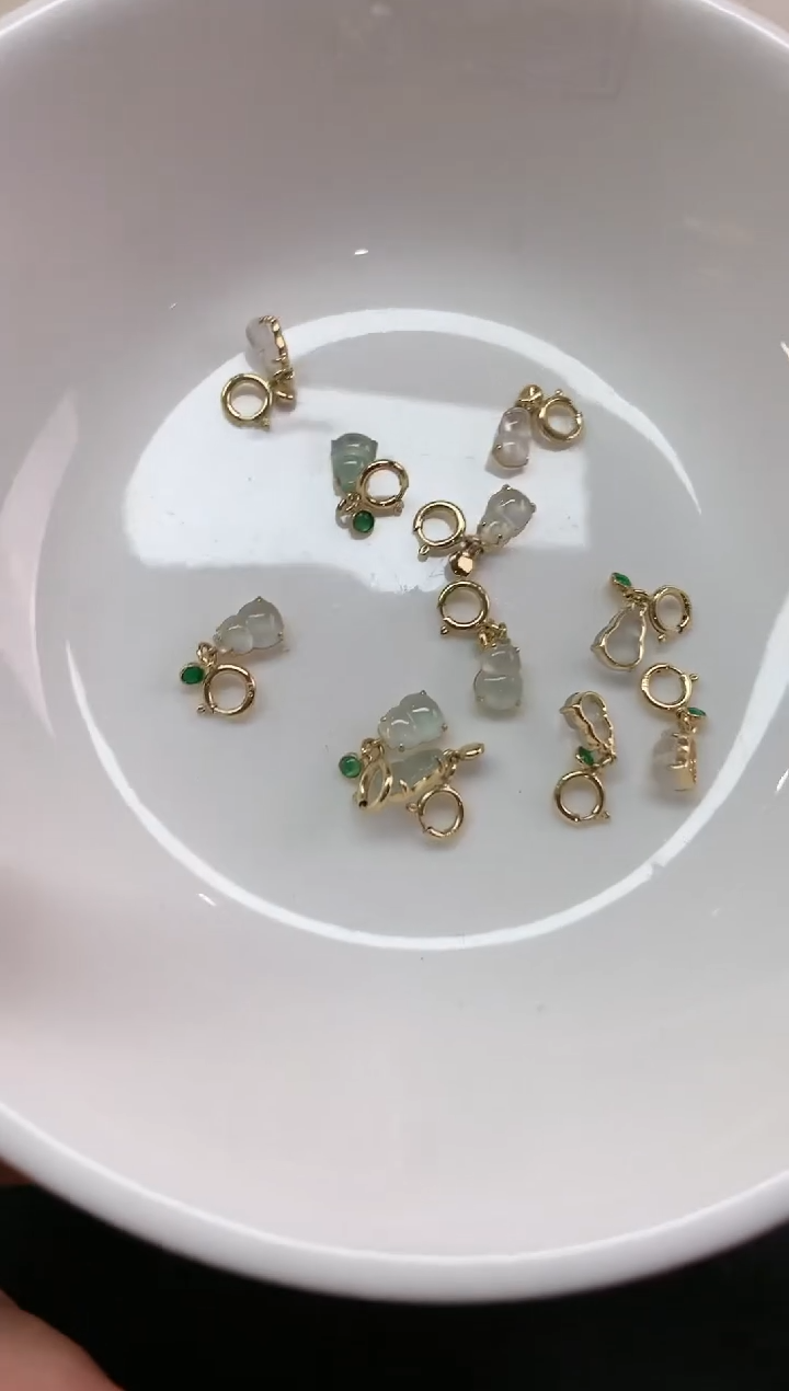 【闪购商品】翡翠吊坠(不含链)18K金镶嵌W21|398多样性发其一