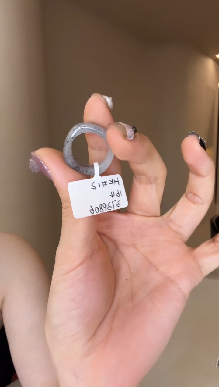 【闪购商品】和田玉戒指未镶嵌12码青花