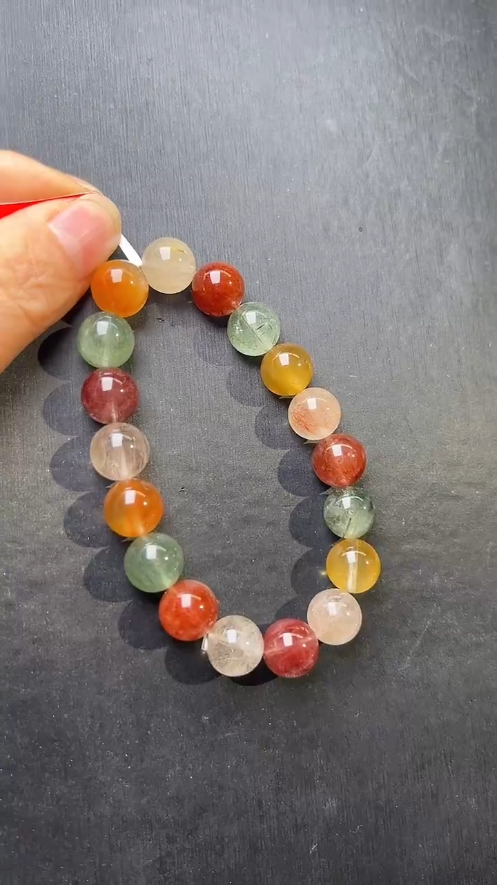 未镶嵌手串水晶彩兔毛手串11m+ M51404X