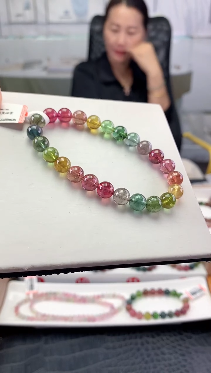 未镶嵌手串碧玺多样性发一条