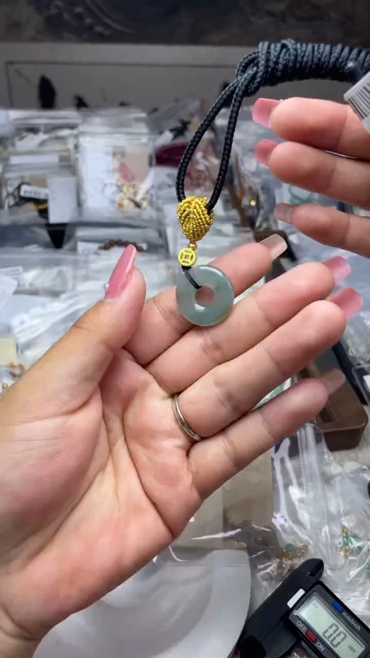 颈饰未镶嵌翡翠平安扣项链