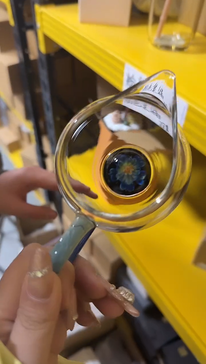 凤玉蓝花怡然公道杯