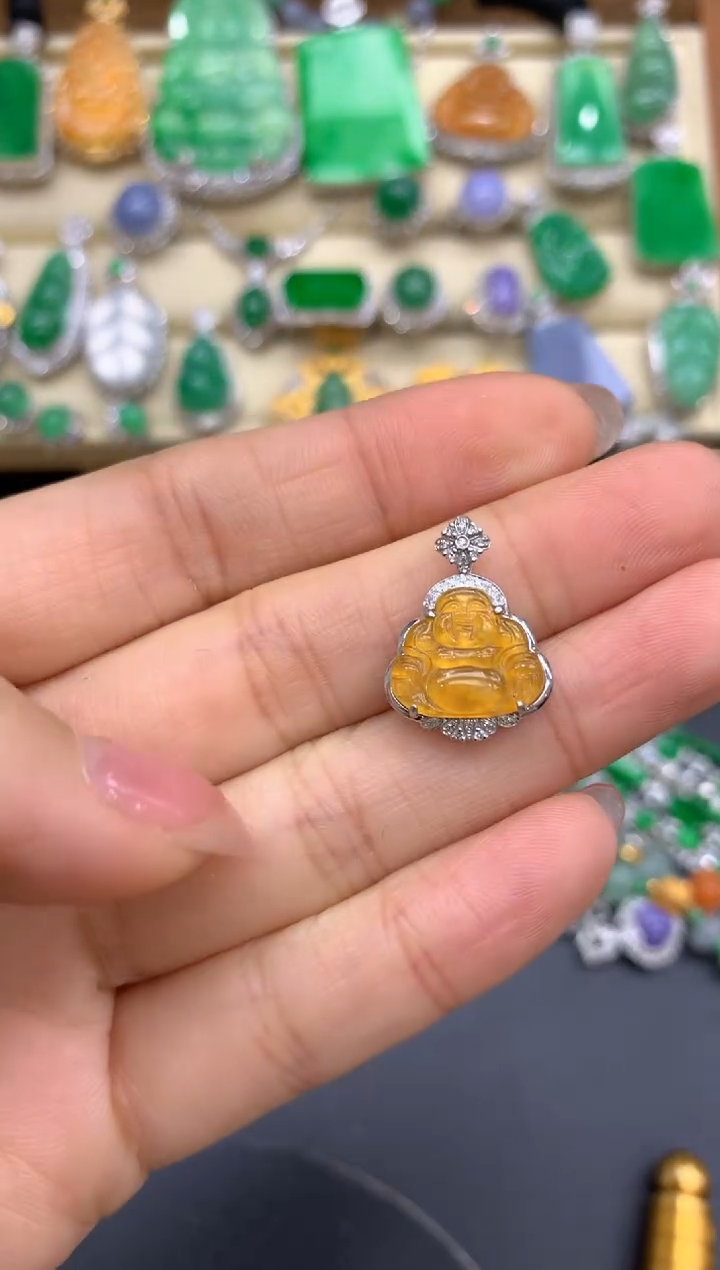 【闪购商品】翡翠颈饰18K金镶嵌501-中国好珍宝