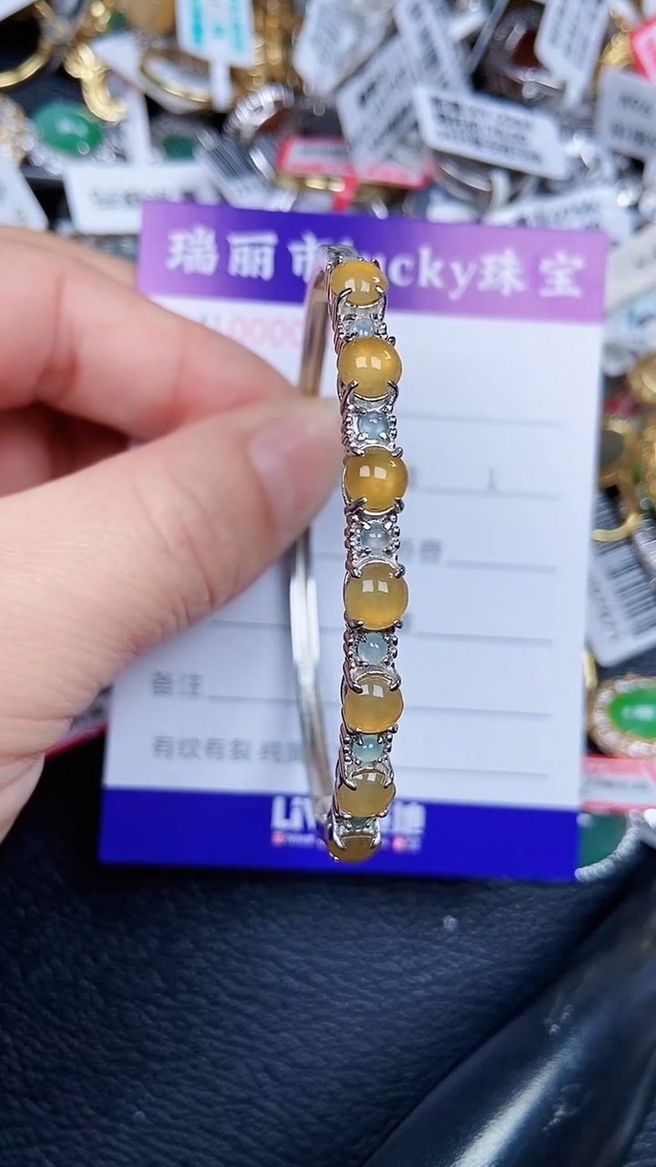 颈饰银S925镶嵌翡翠0952