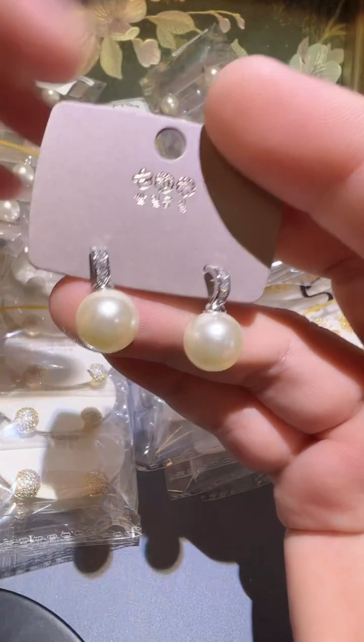 纯铜925银仿珍珠F236