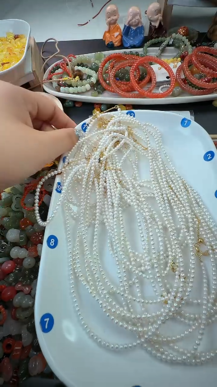 颈饰未镶嵌淡水珍珠A4多样性发其一（3mm）