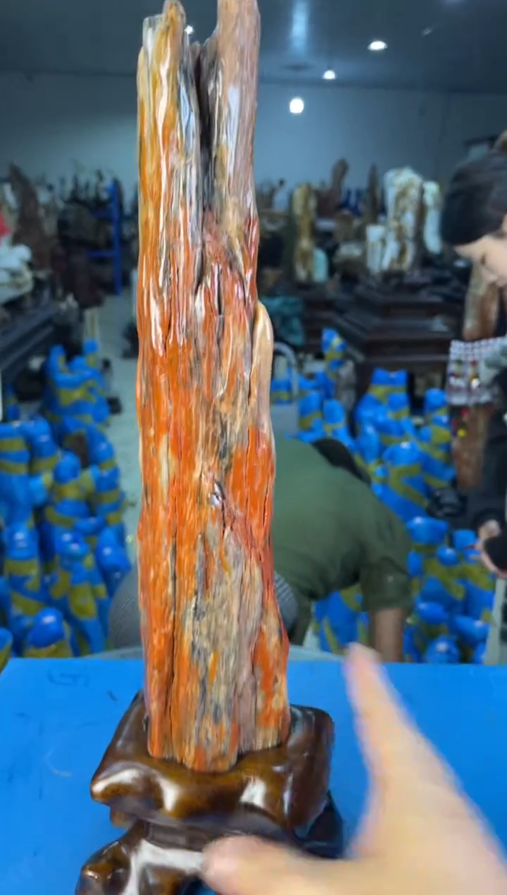 未镶嵌摆件硅化玉38