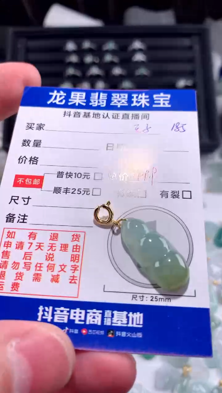【闪购商品】翡翠颈饰未镶嵌豆子185