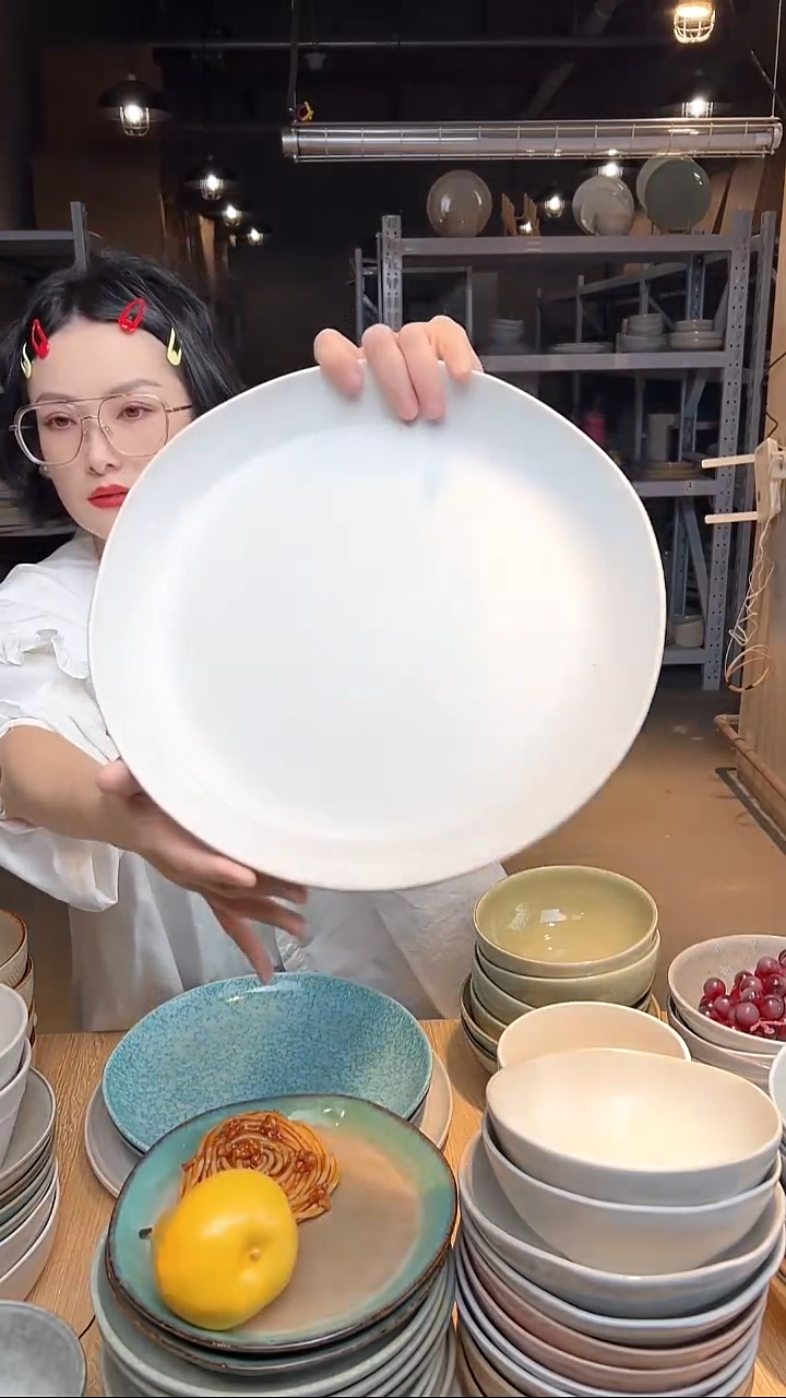 瓷440外贸尾货高温釉下彩陶瓷餐具默认微瑕