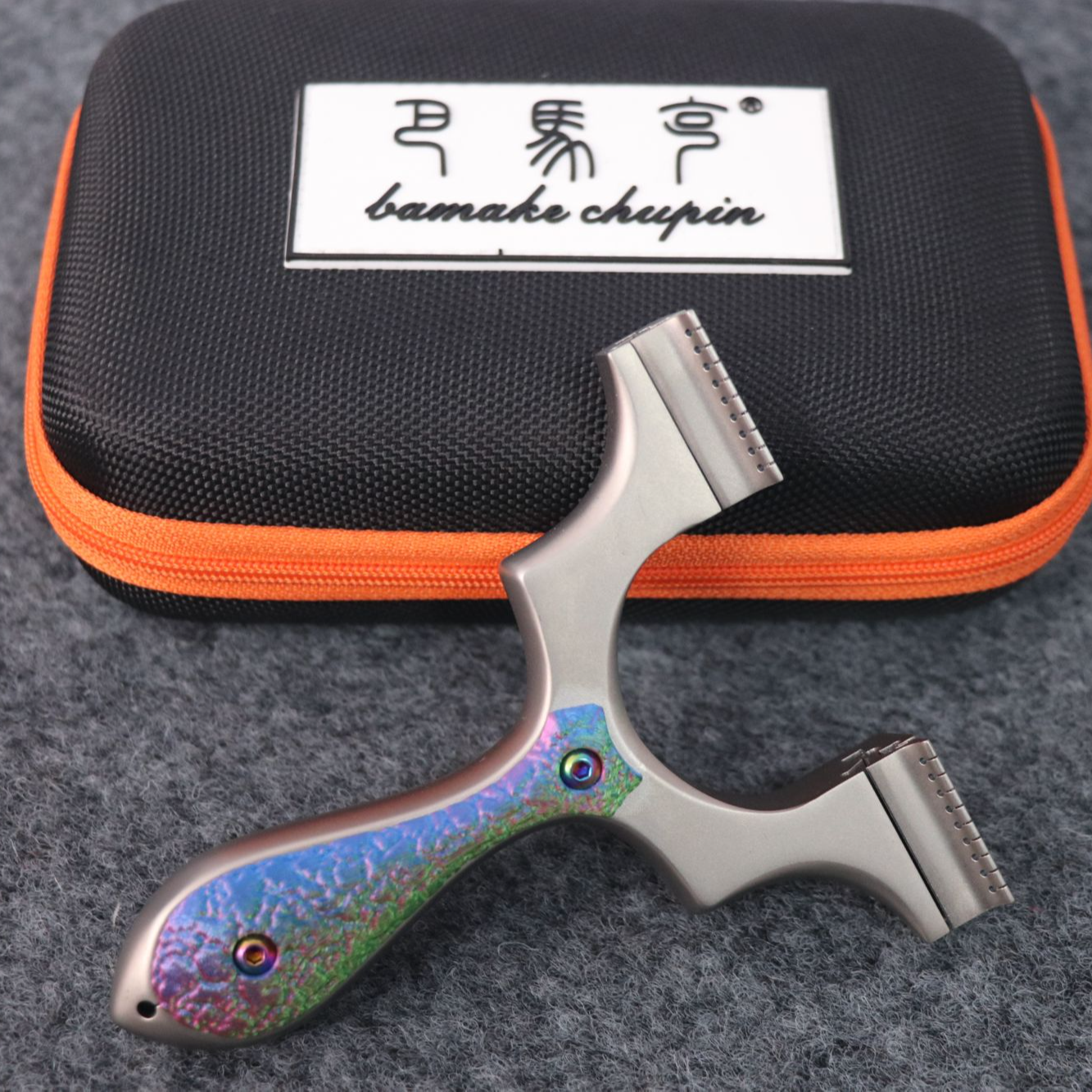 正品巴马克钛合金直板龙齿小蛮腰户外玩具