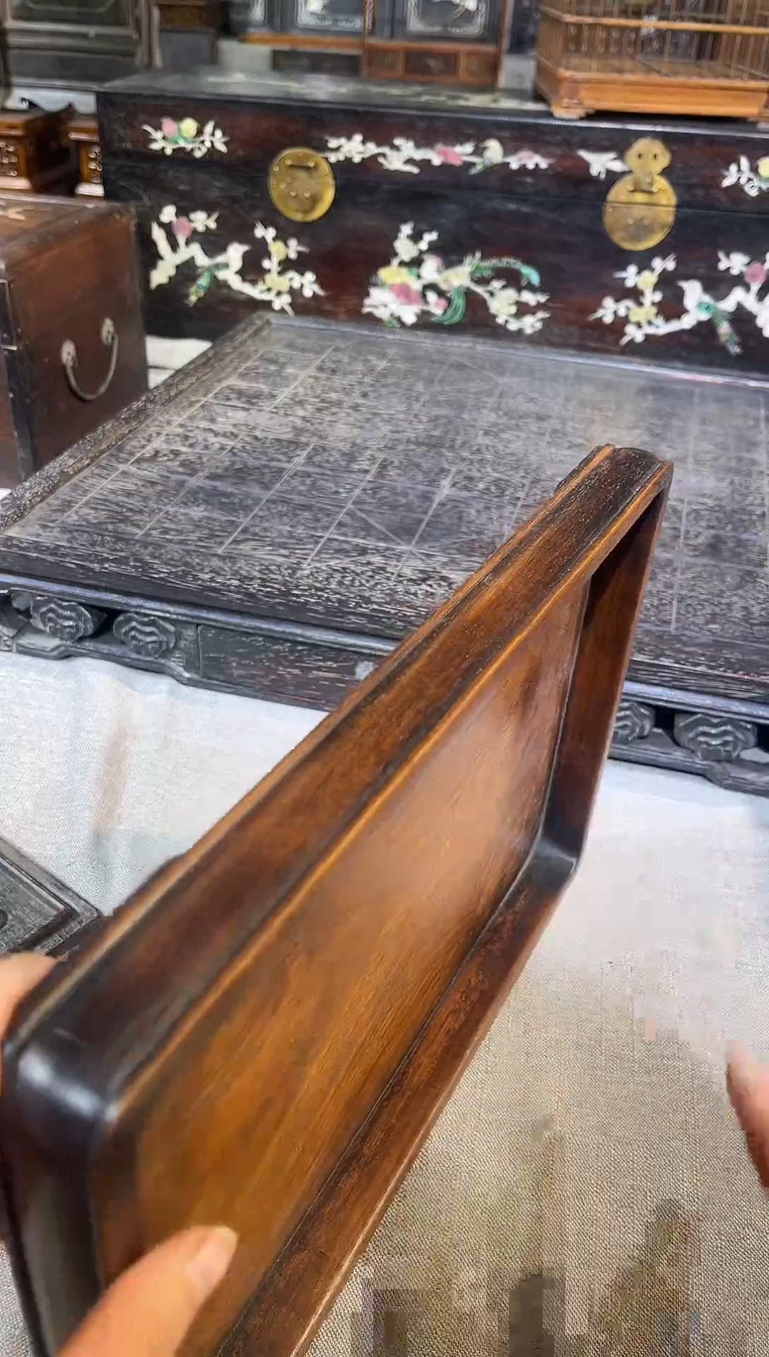 木东**眼海黄素托盘茶盘